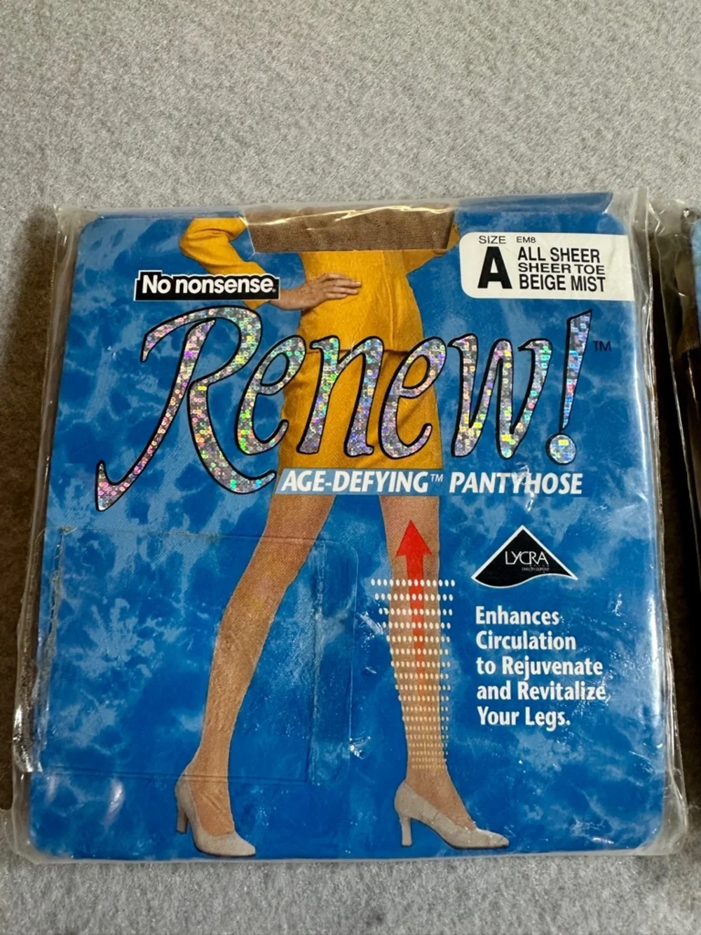 No Nonsense Renew Pantyhose Age-Defying All Sheer Beige Mist Size‎ A Lot 2 NIP